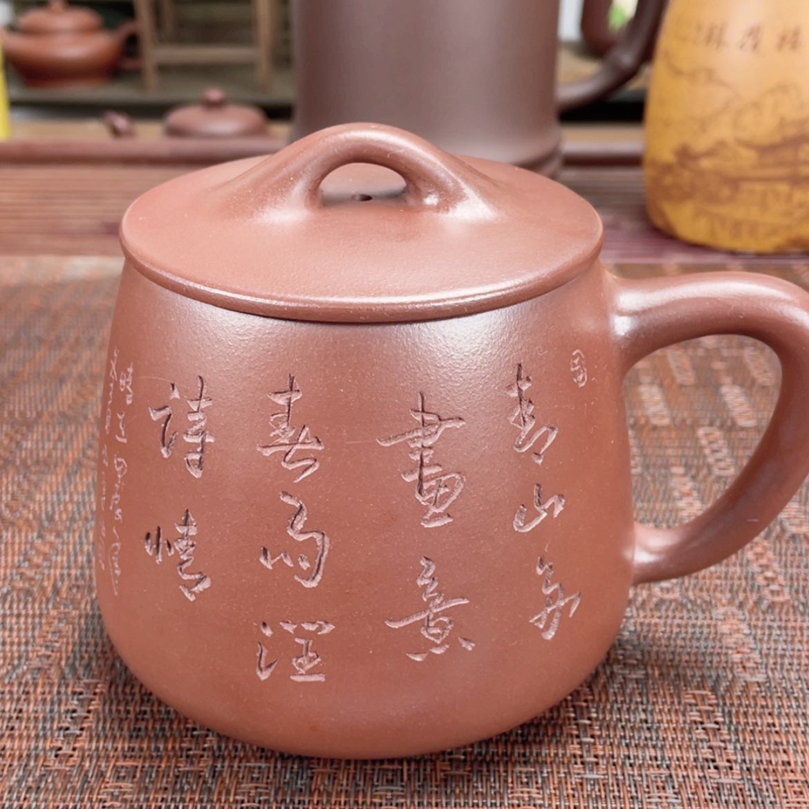 【闪购商品】紫砂茶杯宜兴原矿紫砂盖杯