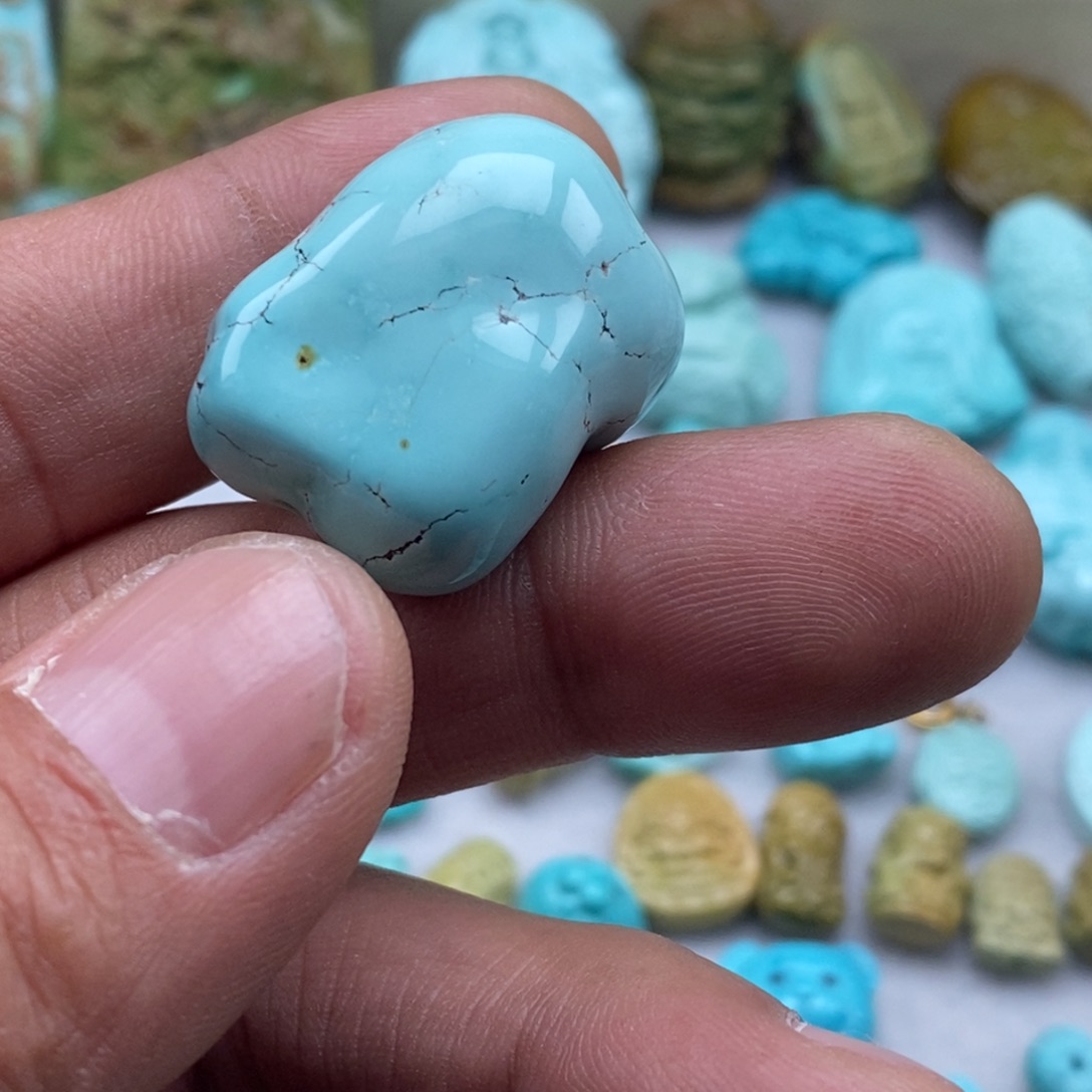 绿松石未镶嵌珠宝半成品