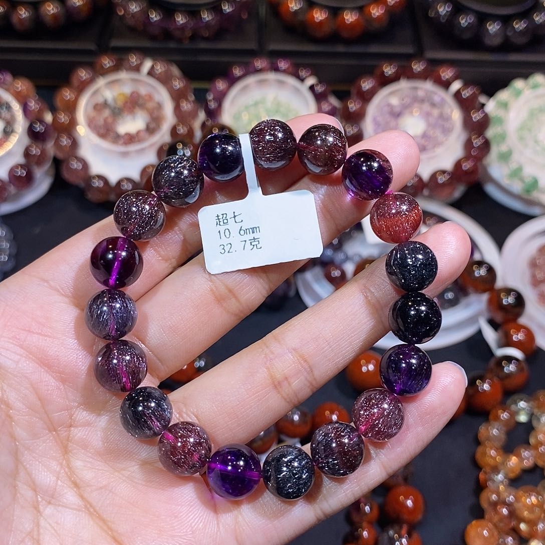 水晶手链未镶嵌10.6mm左右