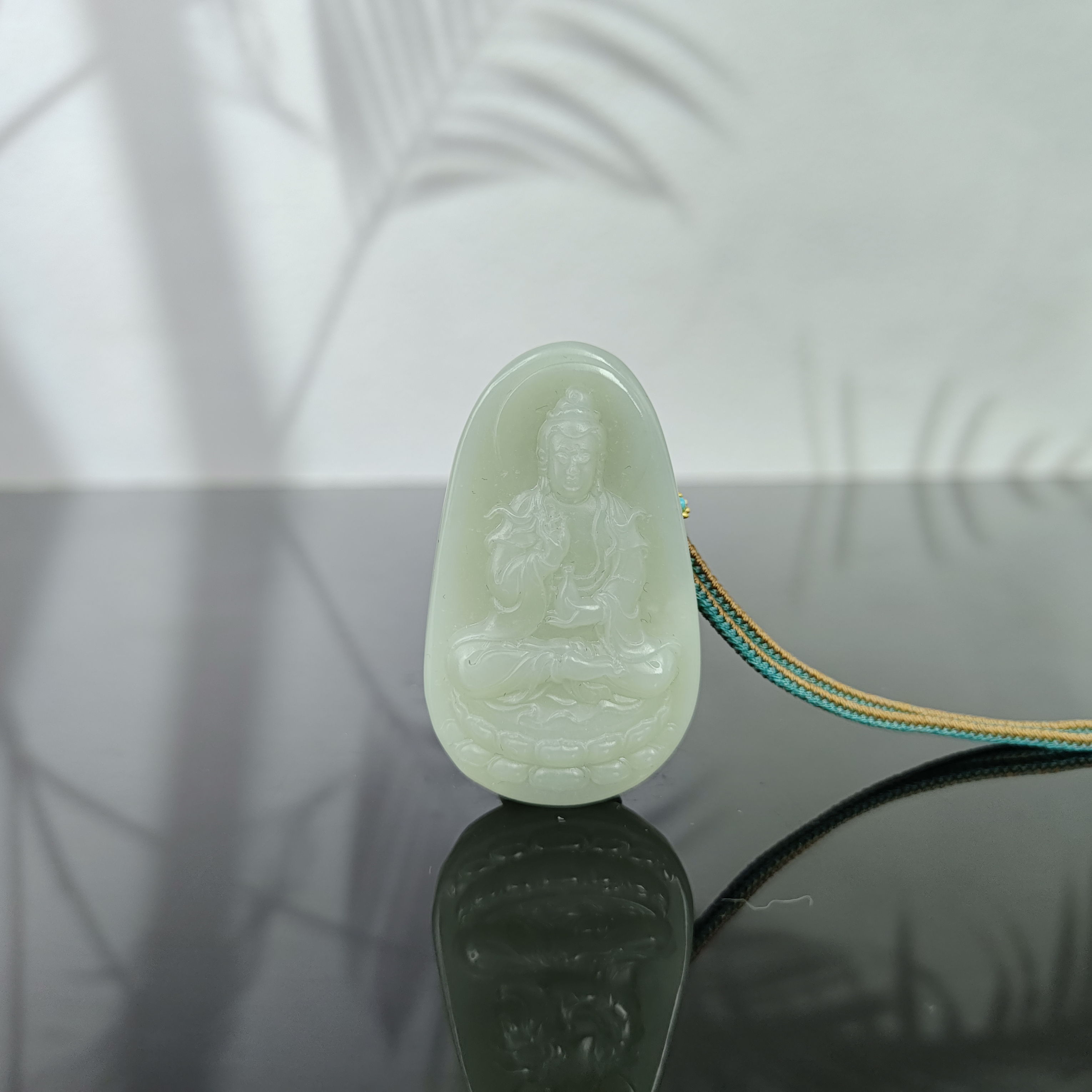 Z和田玉观音吊坠1234