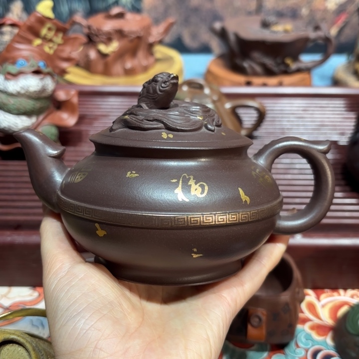 烛***间茶壶紫砂原矿精品高端紫砂壶