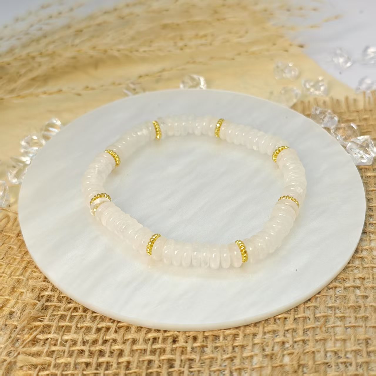 《云裳》白玛瑙直切手链6+(多样发其一) YS37