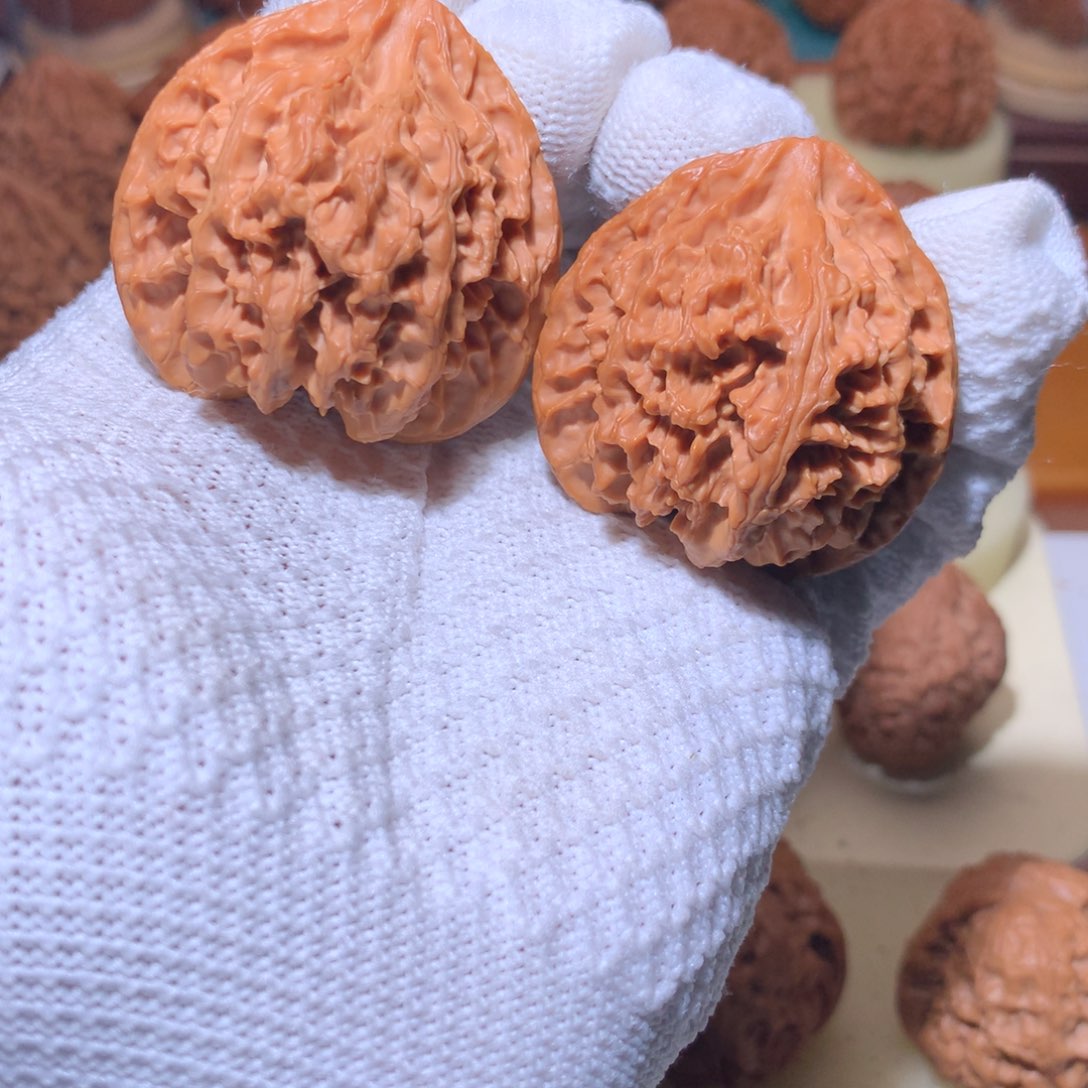 文玩核桃把件43全品苹果园原装