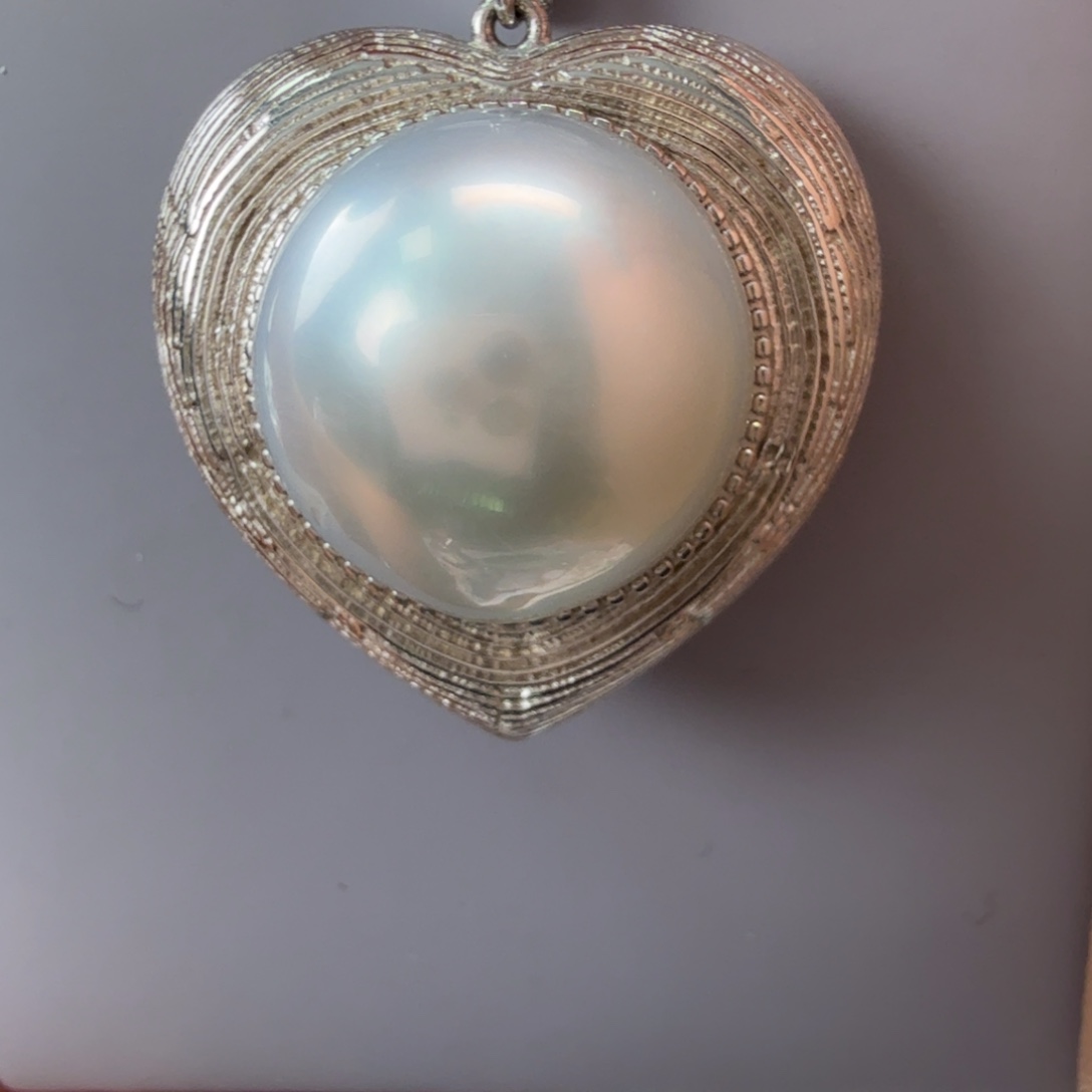 海水珍珠银S925镶嵌颈饰