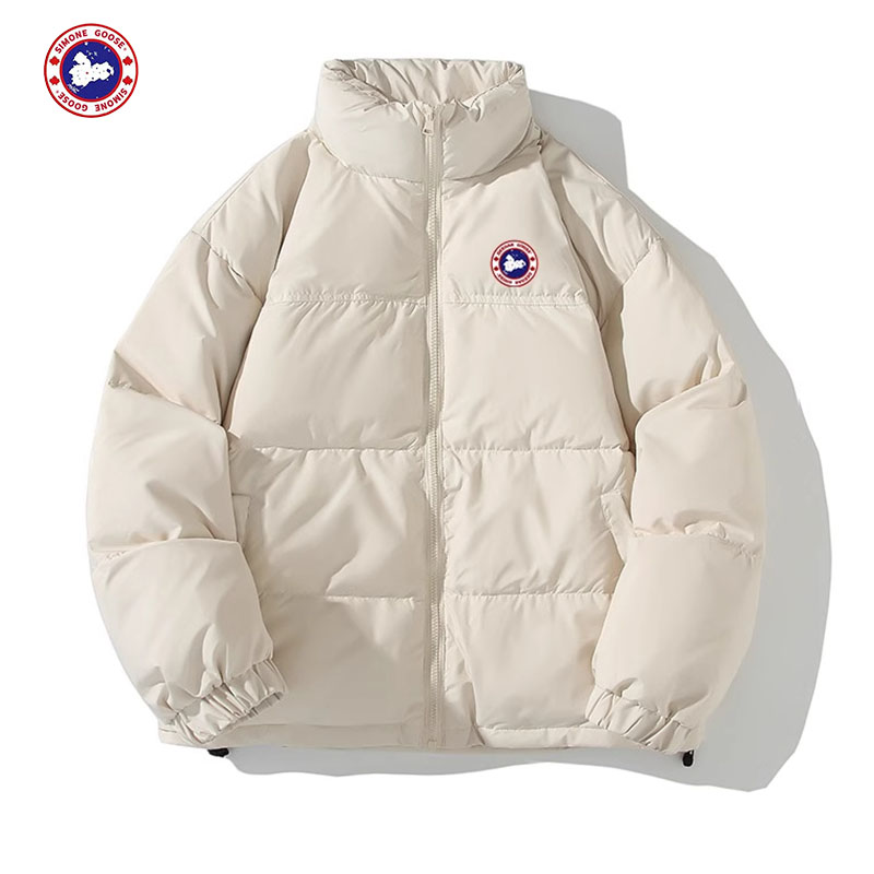 官方正品大鹅雀色冬季休闲宽松羽绒服男加绒加厚保暖棉袄外套女