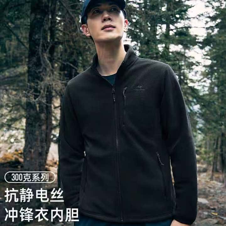 秋冬上新！S-3XL男女款抓绒衣冲锋衣内胆户外保暖摇粒绒外套