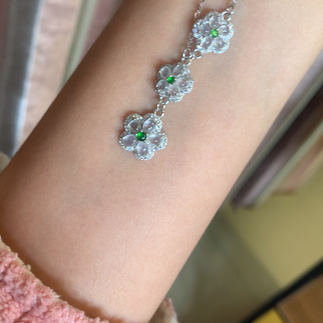 翡翠银S925镶嵌戒指