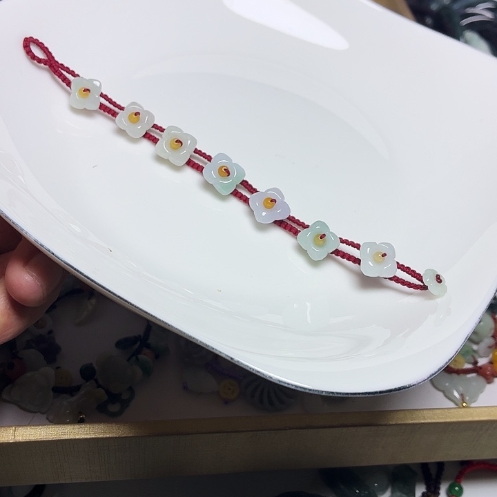 翡翠未镶嵌手链15手围