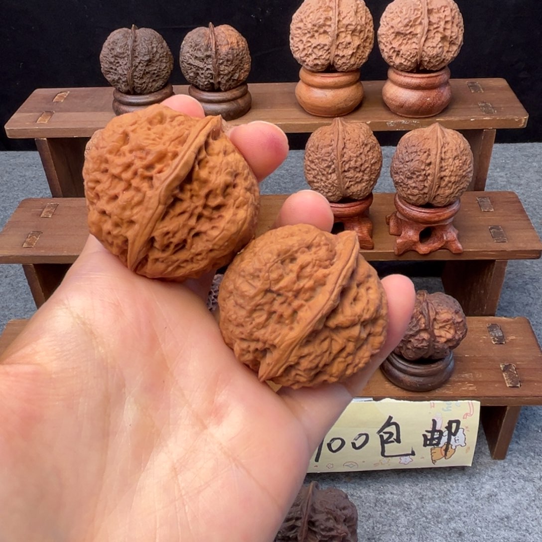 文玩核桃吊坠z龙脊金蟾43mm