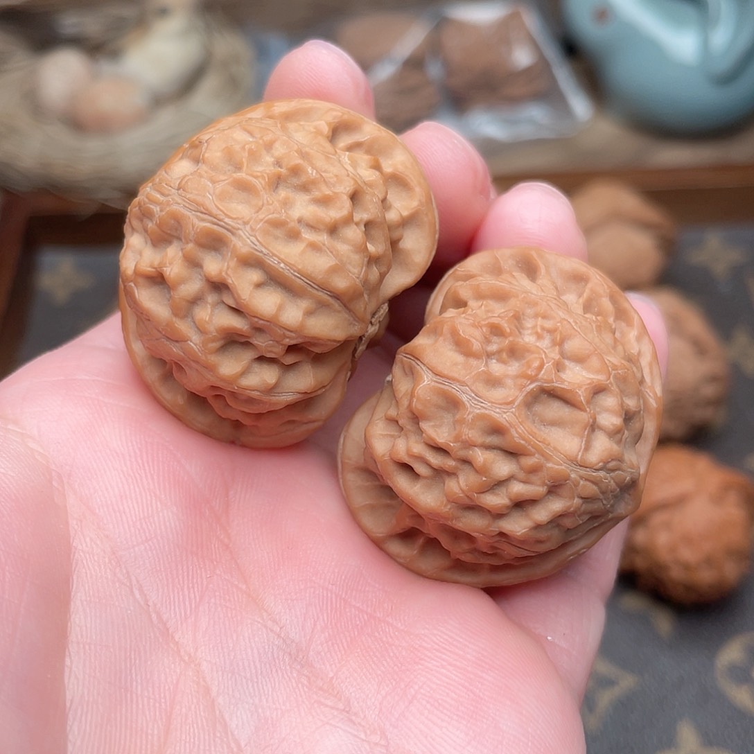 文玩核桃把件南****师G15号38宫灯