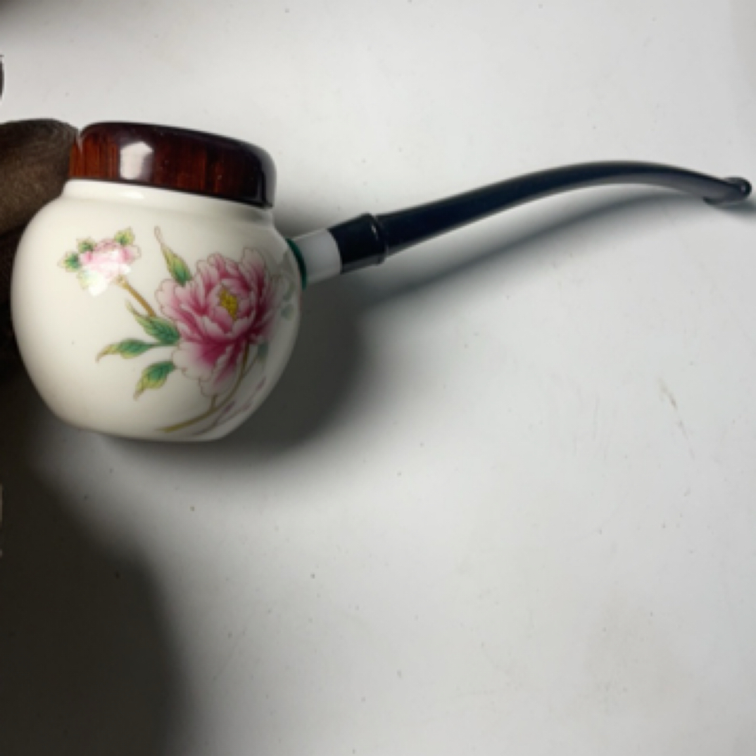 辻弎斗坊《自在》款、杆.管双用 烟斗