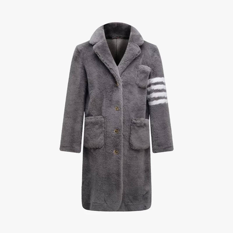 TB【官方正品】THOMBRANDICE/汤姆布郎/羊剪绒大衣冬季外套男女同款