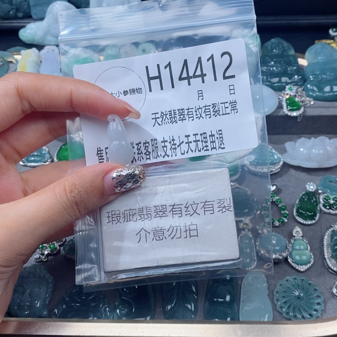 翡翠未镶嵌颈饰吊坠15