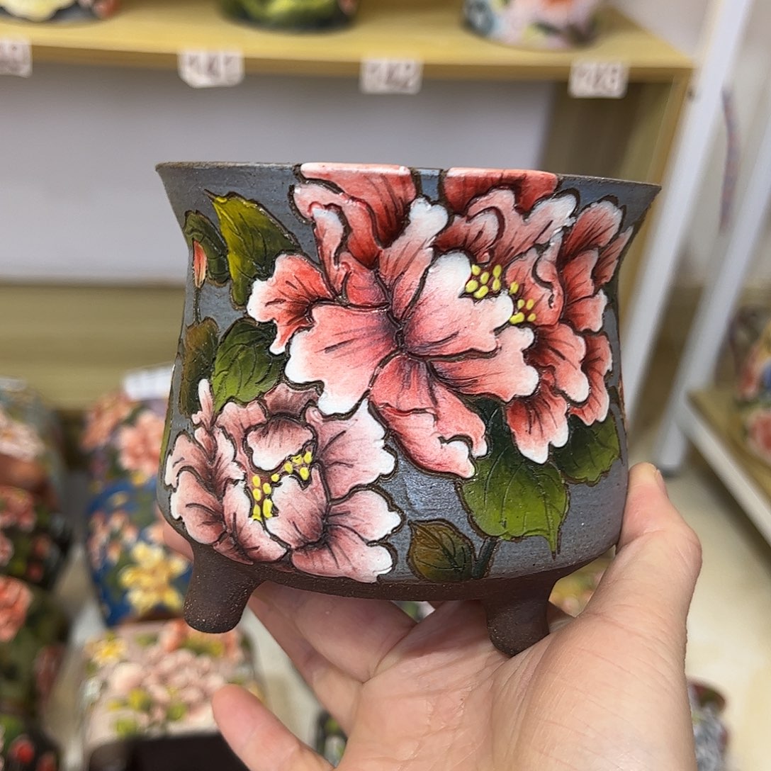 景德镇陶瓷花盆景德镇陶瓷花盆