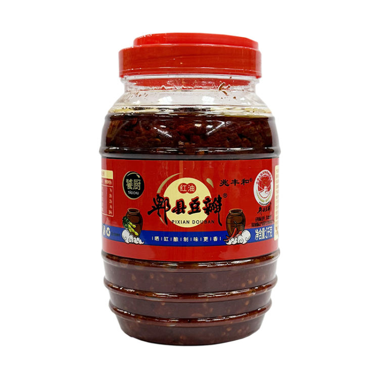 饕厨 红油郫县豆瓣1KG/瓶