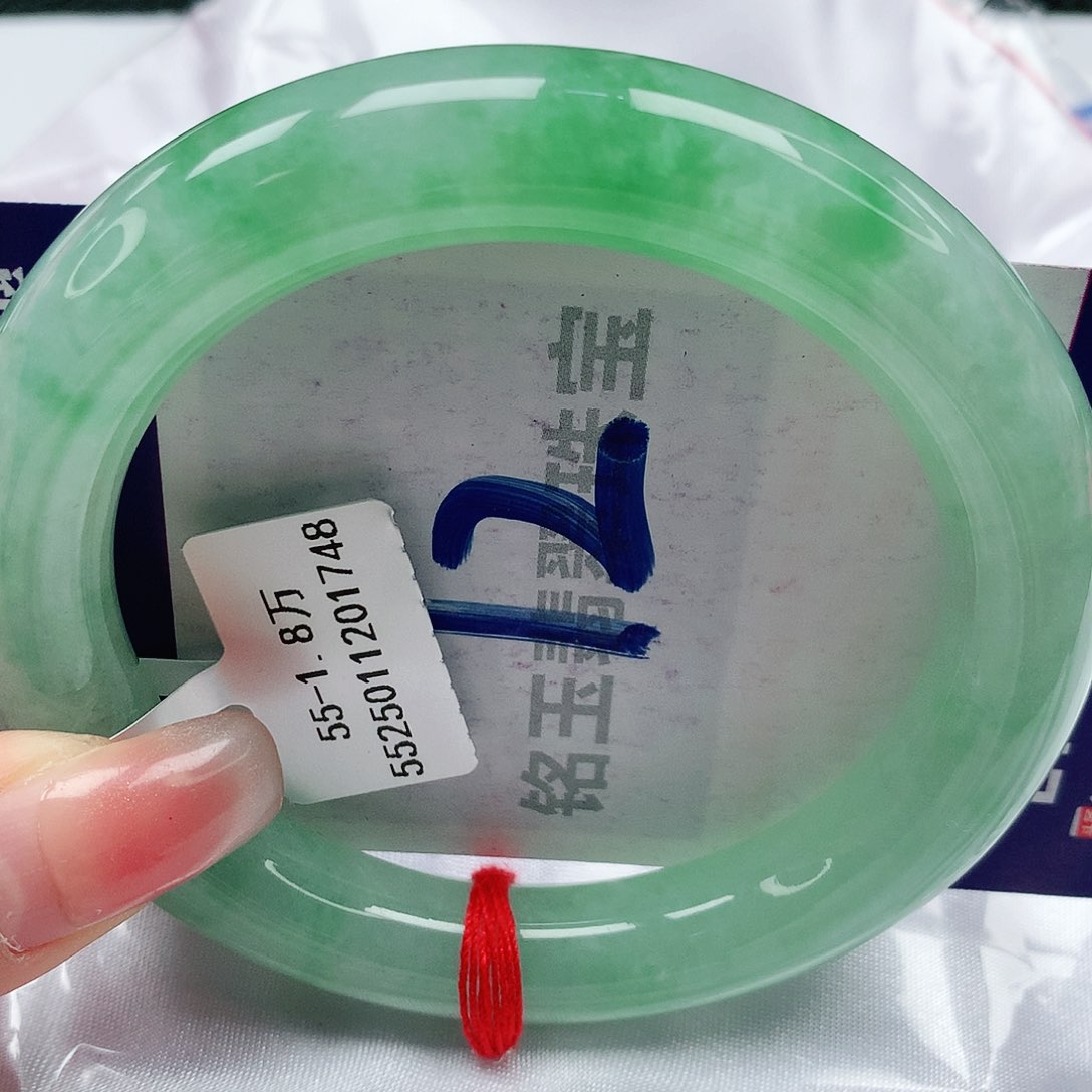 翡翠手镯未镶嵌缅甸天然a货翡翠55