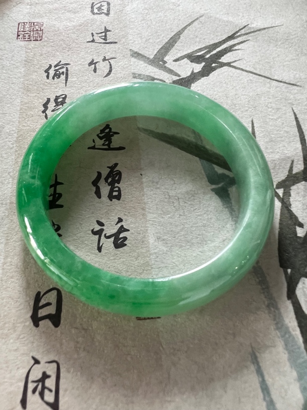 H651-五四➕缅甸翡翠手镯时尚冰女款