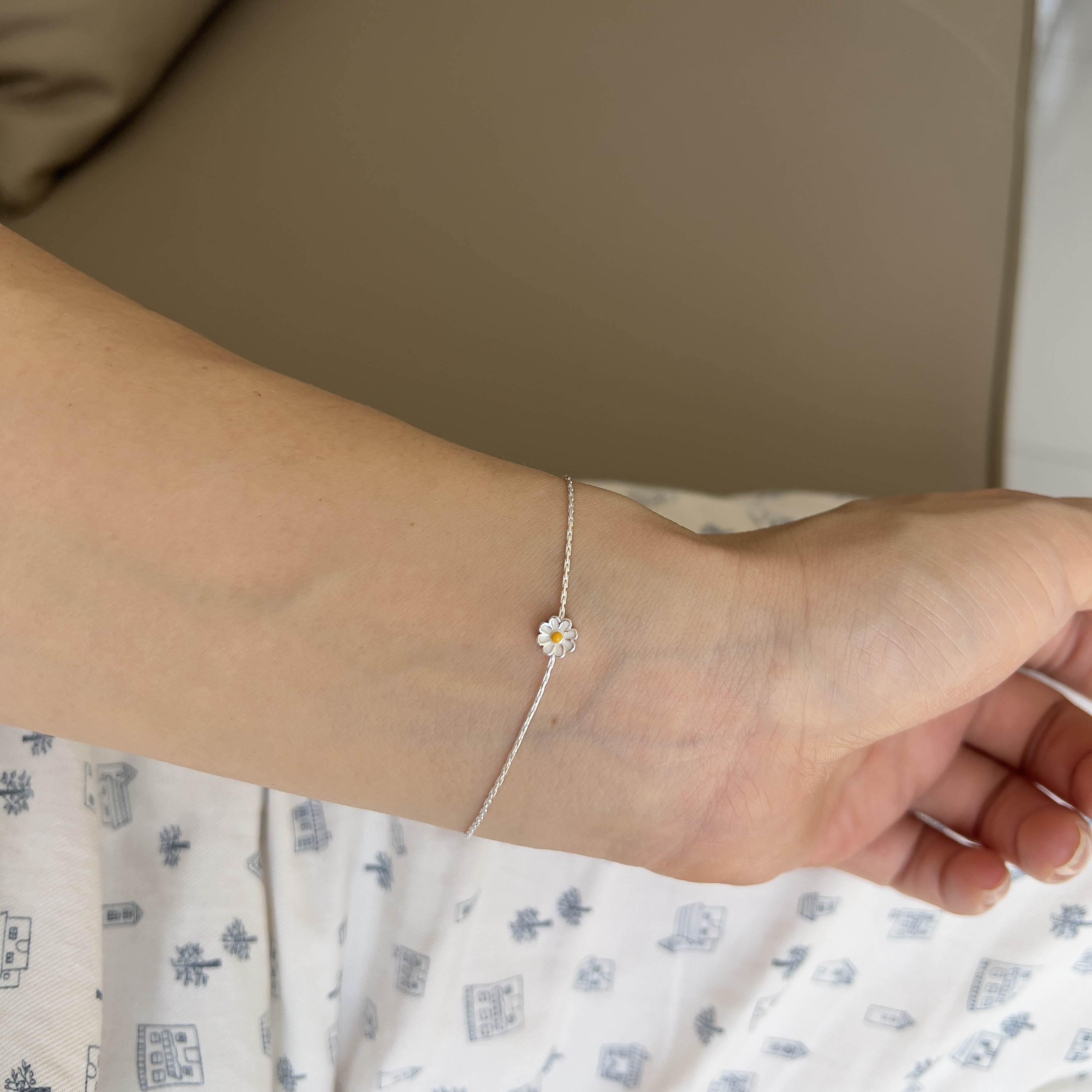 925银手链 925银手链 小小雏菊 小众少女小清新甜美手链
