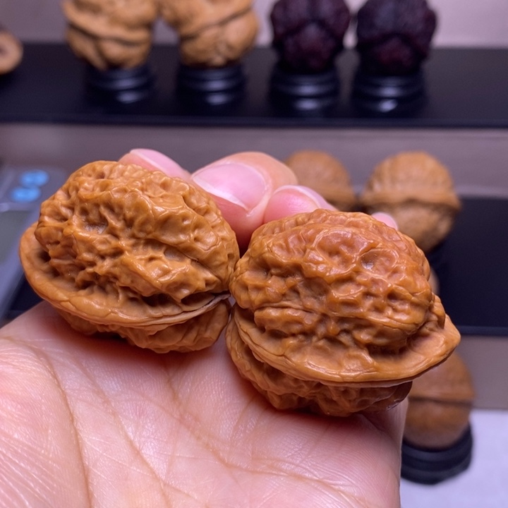 把件文玩核桃霸王枪金蟾77