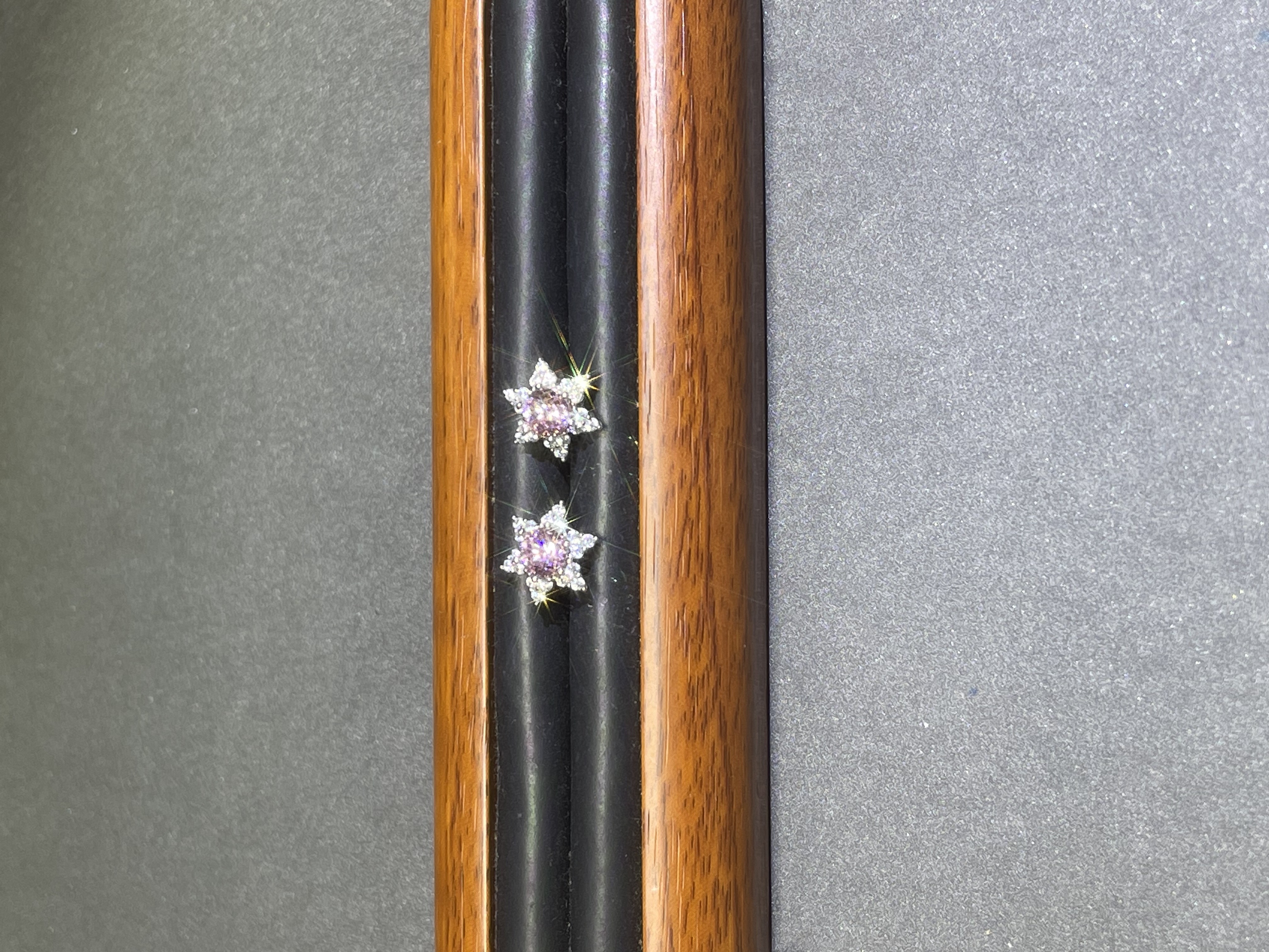 a7126白色六芒星粉耳钉多样发