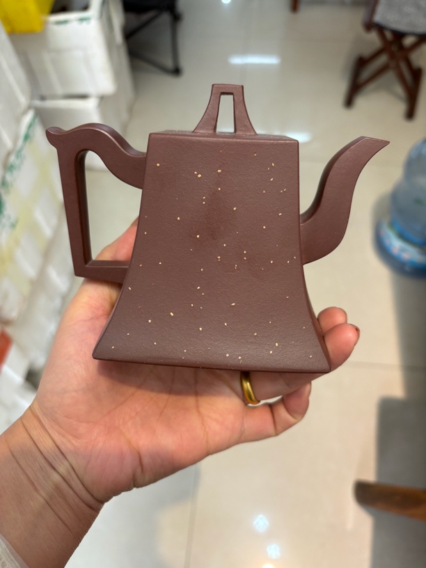 四方壶，全手工四方方钟紫砂壶纯手工茶壶手制泥壶茶具
