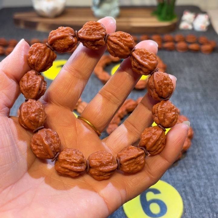 就***样文玩核桃手串小金蟾