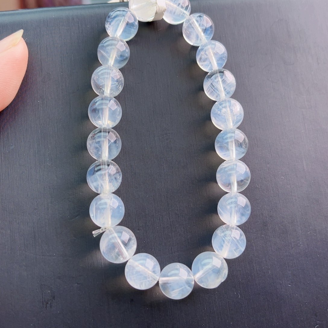 水晶手串未镶嵌蓝针