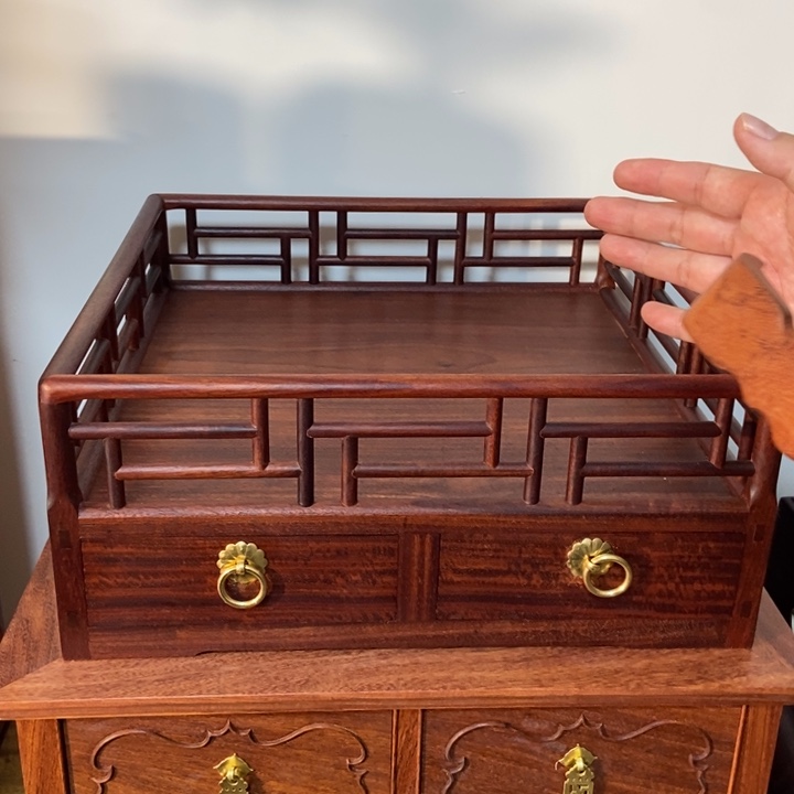 染料紫檀（血檀）都承盘