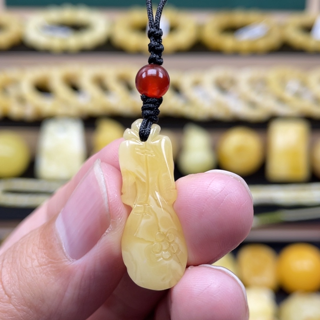 琥珀裸石未镶嵌琥珀蜜蜡