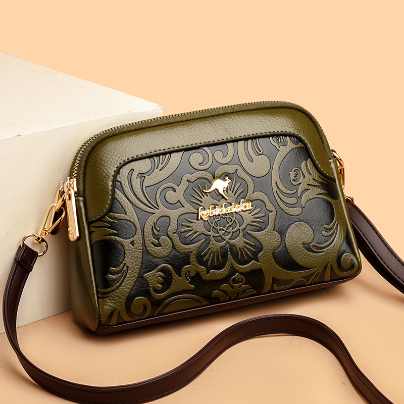 女款中年单肩小包包年新双层斜挎包女款爆款女士单肩斜挎包2523新