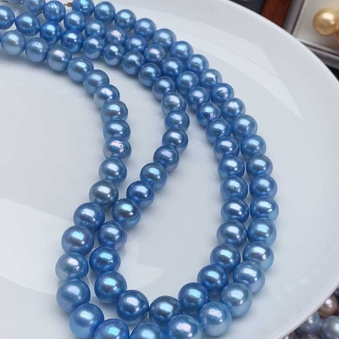 颈饰淡水珍珠银S925镶嵌