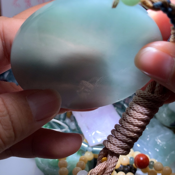 翡翠颈饰未镶嵌保真天然A货翡翠