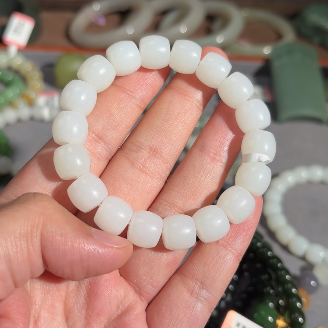 和田玉手串未镶嵌东**苍