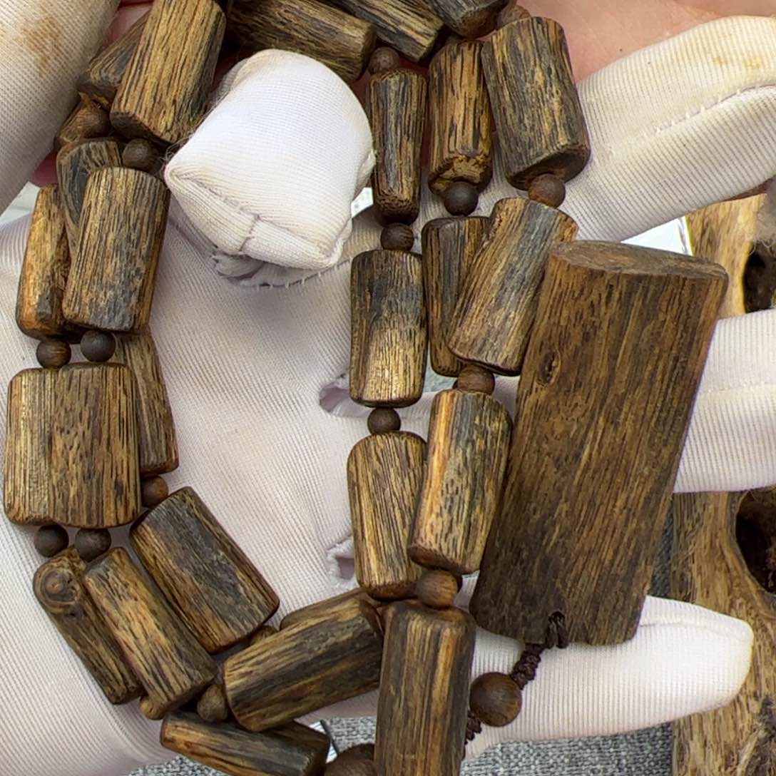 沉香手串奇楠沉香树心油带隔珠无事牌沉水浮