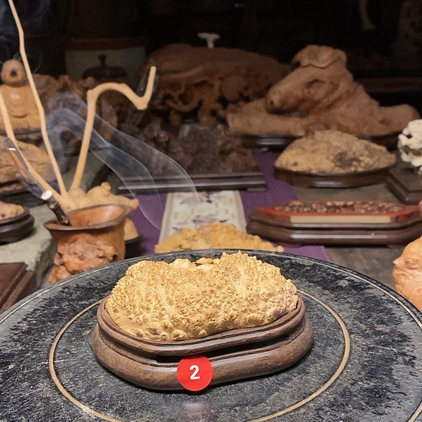 【闪购商品】2号黄金檀木香炉工艺