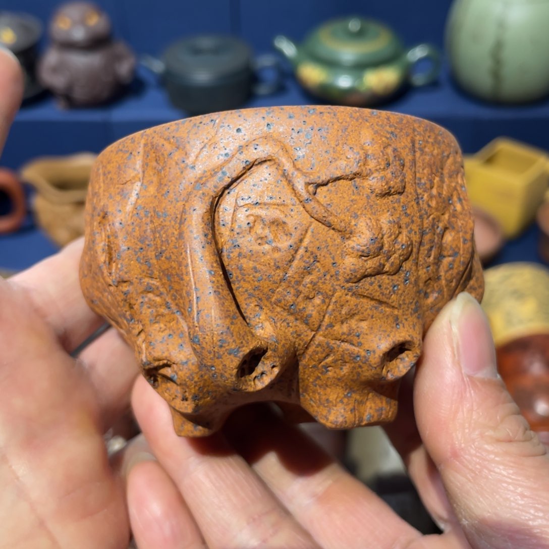 原矿紫砂手工主人杯