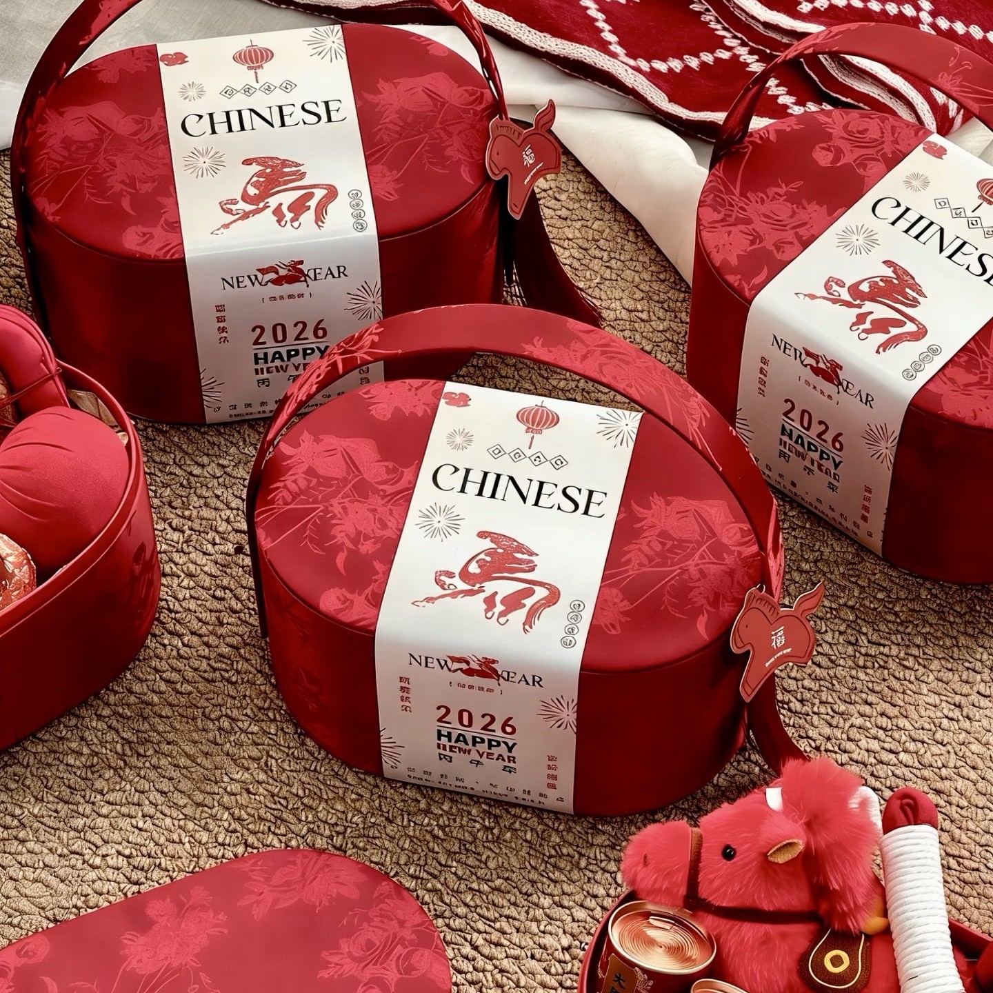 马年中式礼盒高级定制企业伴手礼logo定制精品发货