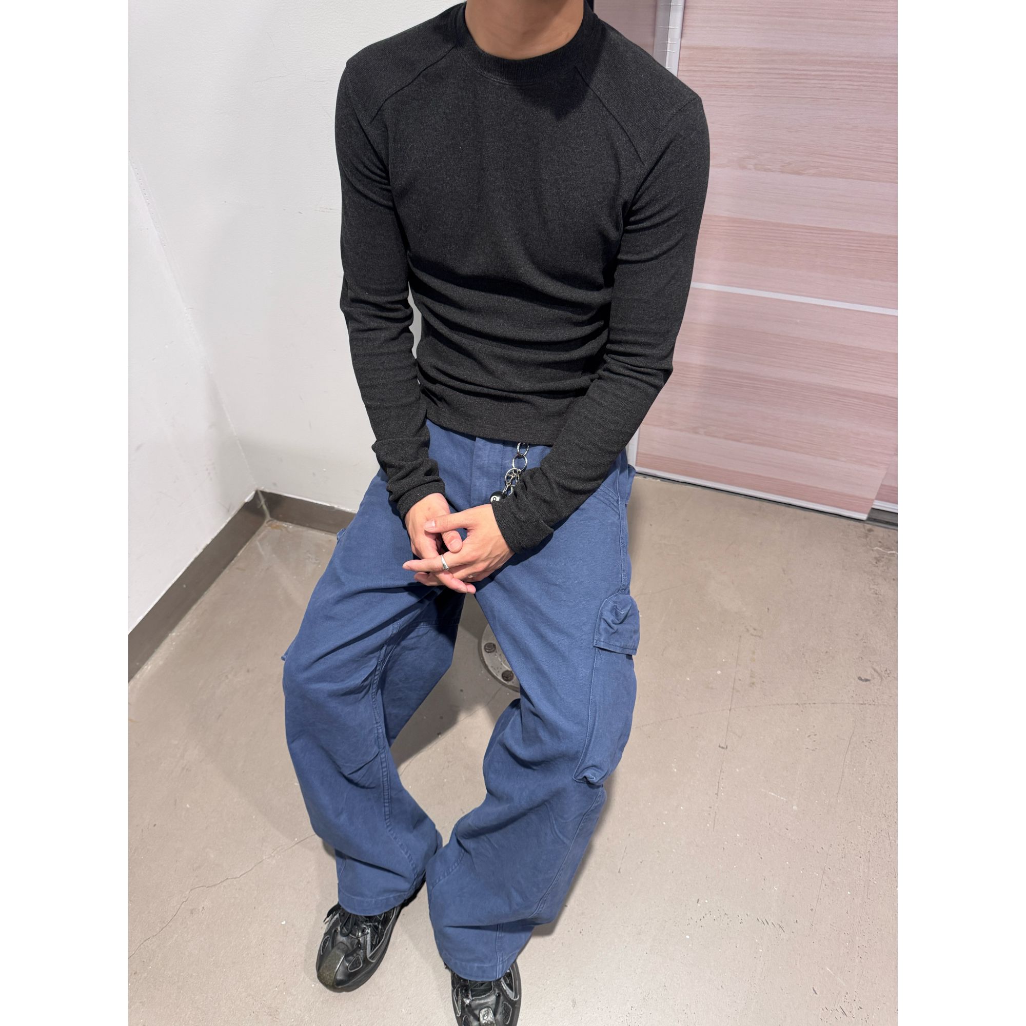 FOURFIRE秋冬保暖内搭正肩收腰半高领正肩慕斯仿羊绒打底衫长袖