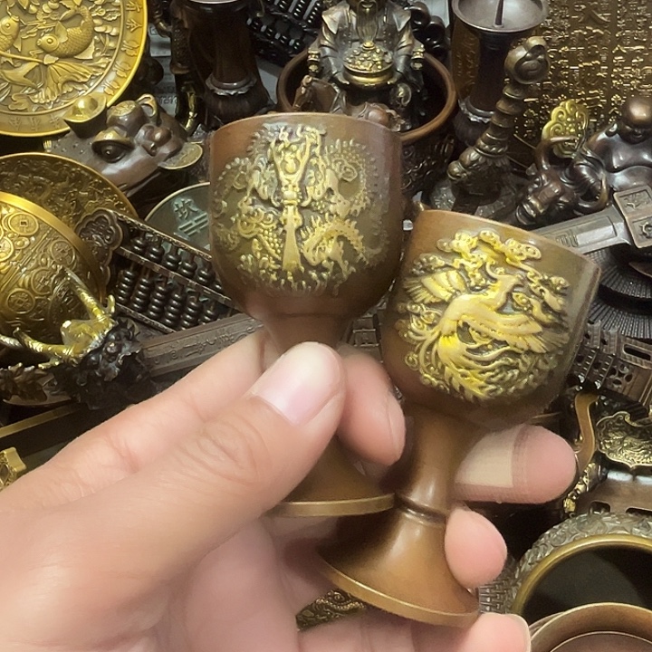 顺顺利利，铜器摆件