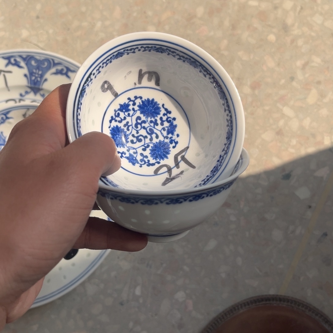 陶摆件景德镇高温细白瓷餐具