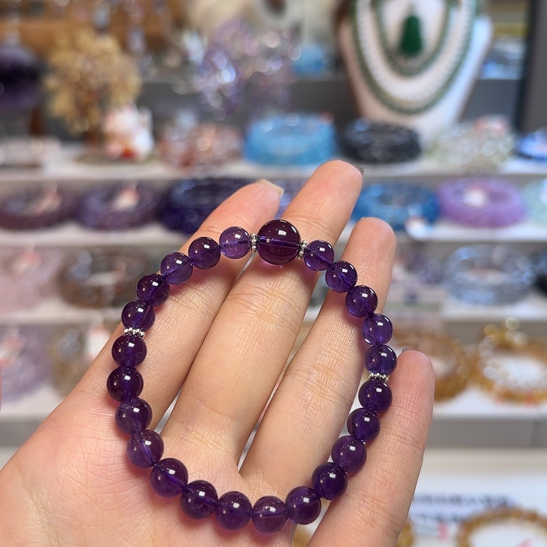 手串水晶未镶嵌乌拉圭紫水卡7