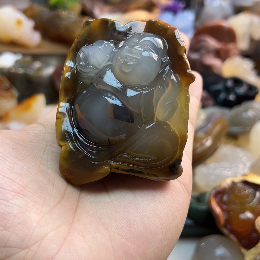 玛瑙/玉髓未镶嵌颈饰