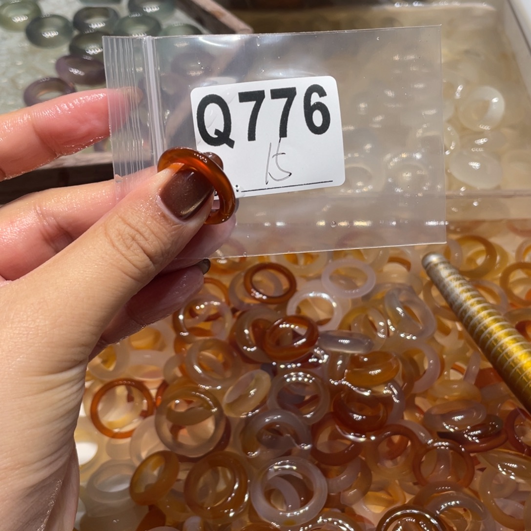 玛瑙/玉髓未镶嵌戒指776