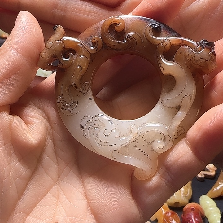 和田玉车挂未镶嵌