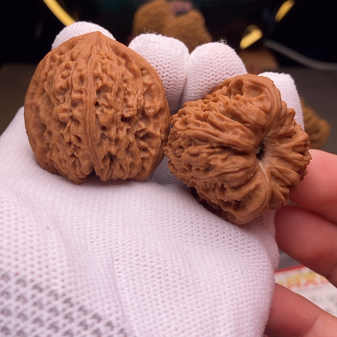 把件文玩核桃正炮拉丝深凹38.2.35.2.38.3