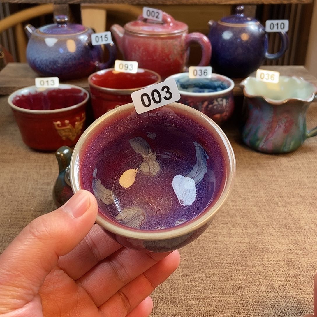 摆件钧瓷主人杯杯