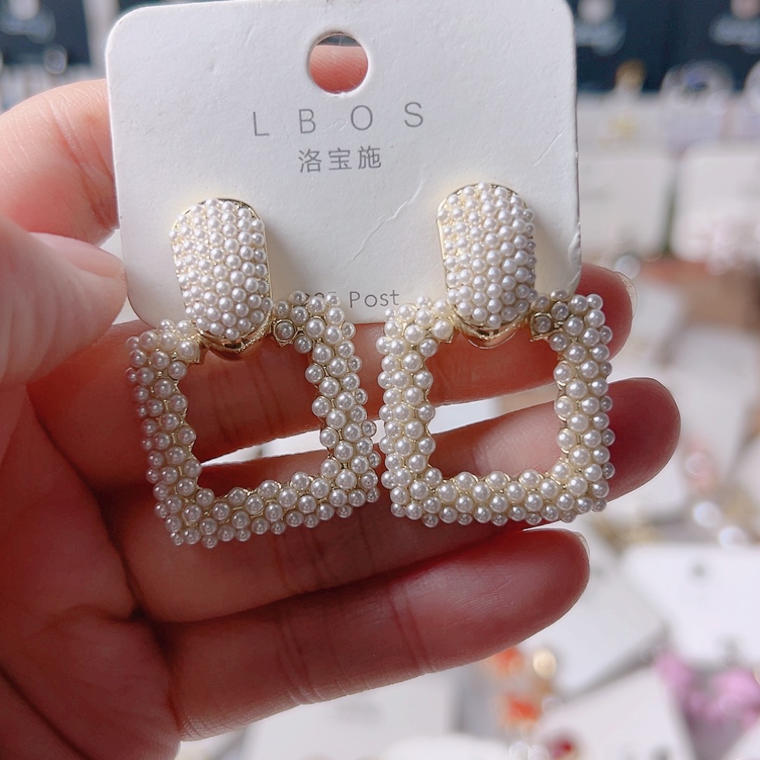 琉璃纯铜合金耳环的