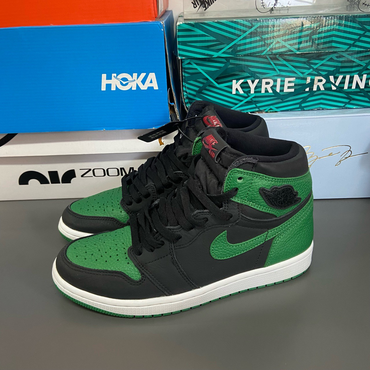 99新 AIR JORDAN 42码 aj1 黑绿 11829630