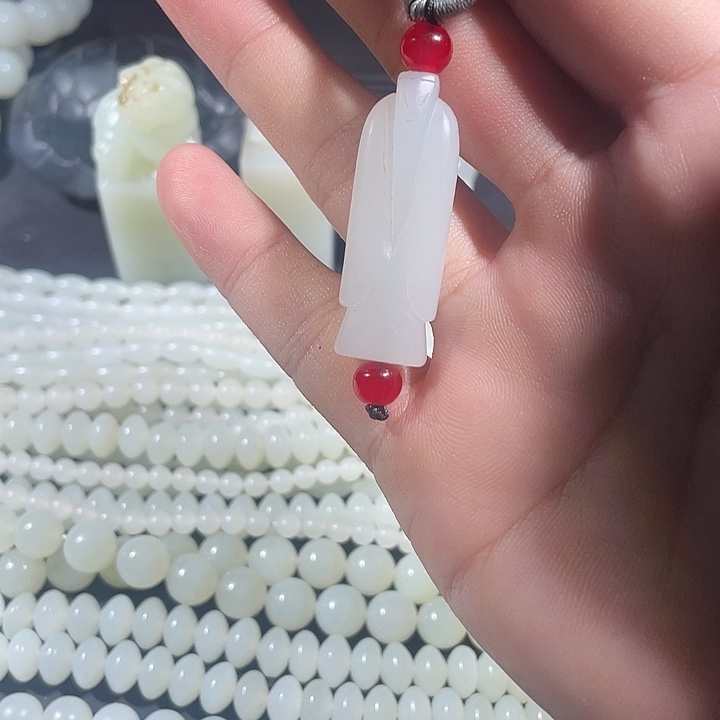 和田玉未镶嵌吊坠(不含链)翁仲