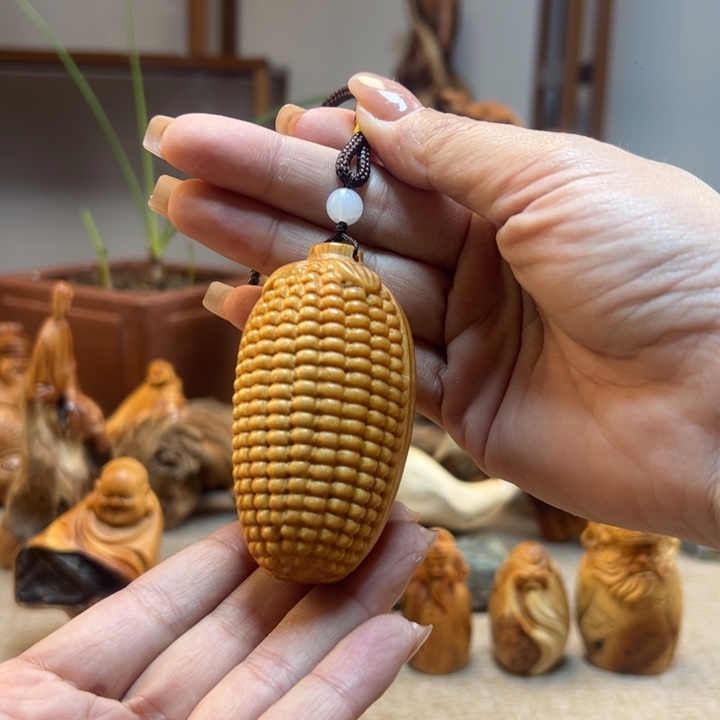 柏木手把见小玉米机雕